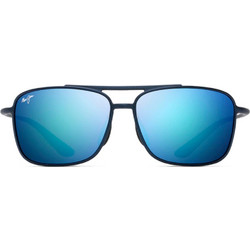 Maui Jim B437-03M Ανδρικά Γυαλιά Ηλίου Τετράγωνα Κοκάλινα Μαύρα με Μπλε Polarized Φακό