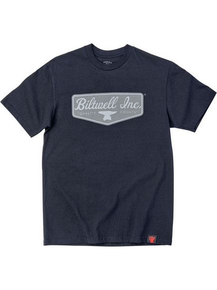 Biltwell Μπλούζα Κοντομάνικη Grey shield μαύρη | T-shirt black