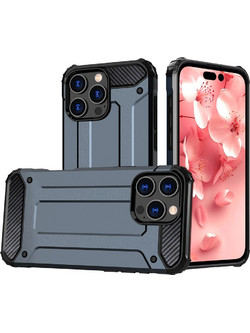 Hybrid Armor iPhone 16 Pro Max Case - Blue