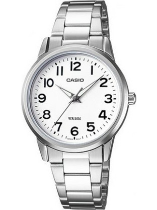 Casio Γυναικείο Ρολόι με Ασημί Μεταλλικό Μπρασελέ LTP-1303D-7BVDF