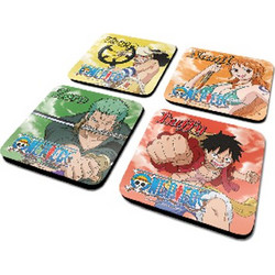 ONE PIECE - Characters - Set of 4 Coasters
