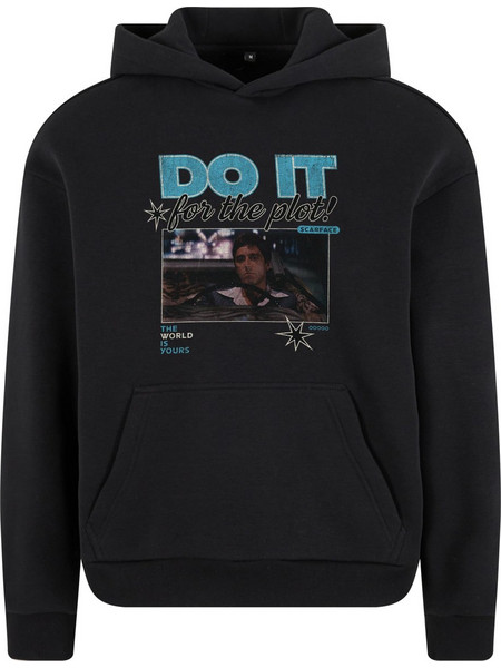 MC1559 Scarface Do It Fluffy Hoodie black