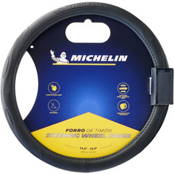 Michelin Κάλυμμα Τιμονιού Μαύρο με Μαύρη Ραφή 36,8 - 39,4cm - WML-1001-N