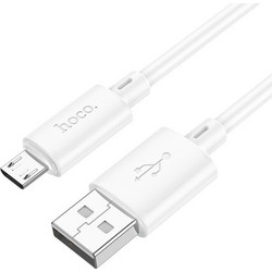 Hoco X88 Καλώδιο Γρήγορη Φόρτιση USB A Σε Micro 2,4A 1 m Λευκό