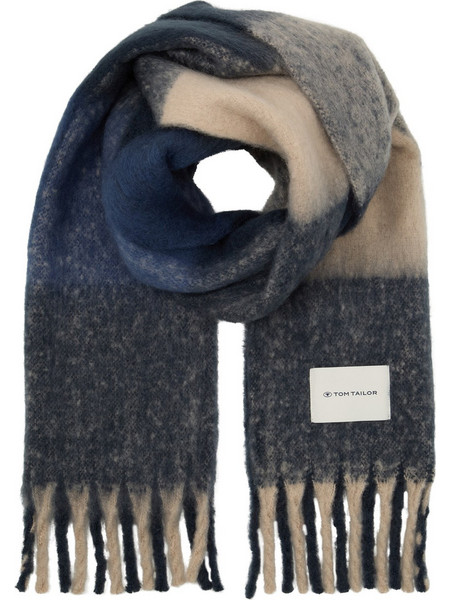 TOM TAILOR COSY ΚΑΣΚΟΛ ΓΥΝΑΙΚΕΙΟ 1047932-38760 (38760/NAVY TAUPE CHECK DESIGN)