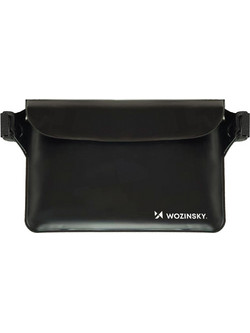 Wozinsky WWS-01 Waterproof PVC Waist Bag - Black