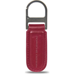 Porsche Design Μπρελόκ- Κλειδοθήκη Keyring Leather Oval Carmine Red OKY28809.019