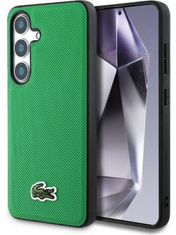 Lacoste Iconic Petit Pique Woven Logo MagSafe Θήκη Samsung Galaxy S25+ Green (LCHMS25MPVCN)