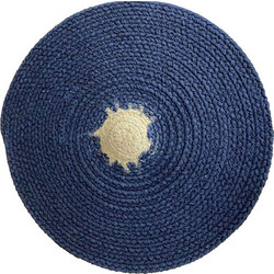 REEF ΣΟΥΠΛΑ ΣΤΡΟΓΓΥΛΟ 38x38x0.25cm ΒΑΜΒΑΚΙ ΜΠΛΕ ΜΠΕΖ POLYESTER 6τμχ