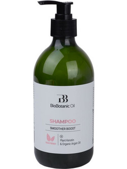 BioBotanic Oil Smoother Boost for straightened Hair Σαμπουάν Κερατίνης 500ml