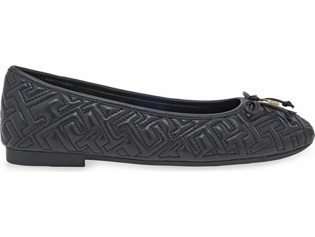 TOMMY HILFIGER ΜΠΑΛΑΡΙΝΕΣ W10161141V86 - ΜΑΥΡΟ ΔΕΡΜΑ ΚΑΠΙΤΟΝΕ FW0FW09264-BDS