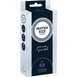 My.Size 69mm Mister Size Προφυλακτικά Λεπτά με Λιπαντικό 10τμχ