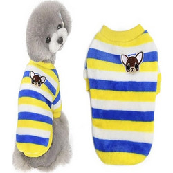 VALUE IMPORTS ΦΟΥΤΕΡ ΣΚΥΛΟΥ FLEECE SMALL 20CM ΚΙΤΡΙΝΟ/ΜΠΛΕ