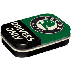 Nostalgic Μεταλλικό κουτάκι με μέντες Skoda - Drivers Only 15gr