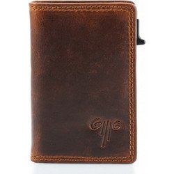 Kion 16823 KARA Card Holder Δερμάτινο Μαγνητικό Πορτοφόλι με RFID Καφέ