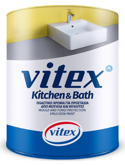 Vitex Kitchen & Bath Αντιμουχλικό Πλαστικό Χρώμα Εσωτερικού Χώρου Λευκό 0.75lt
