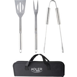 ADLER GRILL CUTLERY SET IN BLACK CARRYING CASE