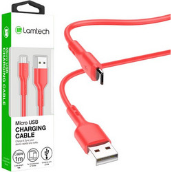 LAMTECH DATACABLE MICRO USB 1m RED