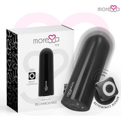 Moressa Nix Remote Control Bullet Δονητής Bullet για Ζευγάρια με Τηλεχειριστήριο Μαύρος