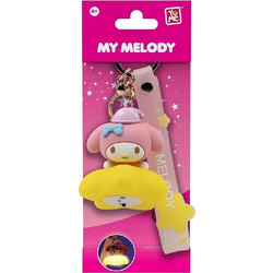Sanrio Light-up Star Series Keychain With Hand Strap Hello Kitty And Friends - My Melody