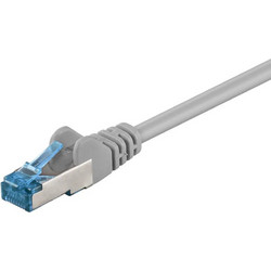 Goobay S/FTP Cat.6a Καλώδιο Δικτύου Ethernet 1m Grey