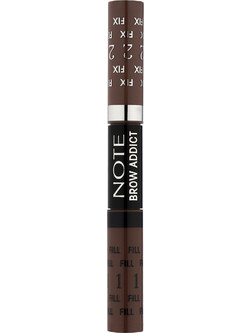 Note Brow Addict Tint + Shaping 03 Αδιάβροχο Gel Φρυδιών 2x5ml