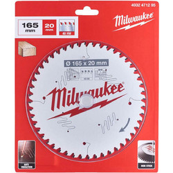 Milwaukee 4932471295 Δίσκος κοπής Ξύλου S165 X 20/48z
