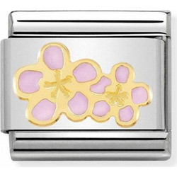 Nomination Composable Classic Unisex Link Peach flowers 030278/16