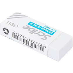 Γόμα Deli Scribe (54x20x10mm) - Λευκή 231.00210