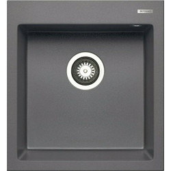Pyramis Pyragranite Istros Ένθετος Νεροχύτης Γρανίτη Ματ Iron Grey 46x50cm 070044211