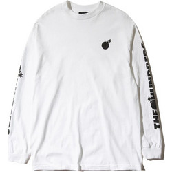 THE HUNDREDS Men Silid Bomb Crest Ls - WHITE - F19P101007-3