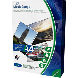 Φωτογραφικό Χαρτί MediaRange για Inkjet Εκτυπωτές A4 Dual-side Matte 140g/m 100 Φύλλα (MRINK111)