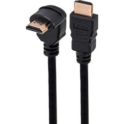 SAVIO Καλώδιο HDMI 2.0 Angle 90 HDMI Male to HDMI Male 1.5m Black