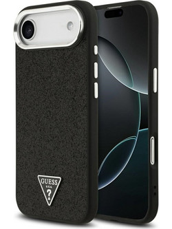 Guess Glitter Triangle Logo MagSafe Back Cover Black (iPhone 17 Air)