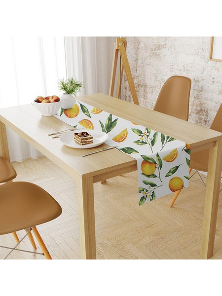 Runner Αλέκιαστό 40x180 Oranges 474 White-Orange DimCol