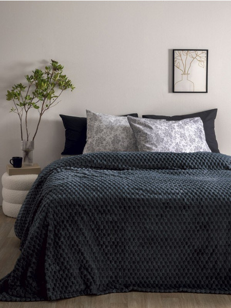 Palamaiki Κουβέρτα Fleece 220x240 ASTER COAL Γκρι