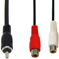 ΚΑΛΩΔΙΟ ΗΧΟΥ 1 RCA ΑΡΣΕΝΙΚΟ ΣΕ 2 RCA ΘΗΛΥΚΑ 0.25m OD2.8 PL-4020 BAG LZ FEV (ΣΕΤ ΜΕ 10)
