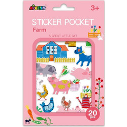 Arts & Crafts 20τμχ αυτοκόλλητα STICKER POCKET - FARM 60503
