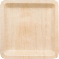 Πιάτο Σερβιρίσματος Ξύλινο 23x23cm - 6 τμχ