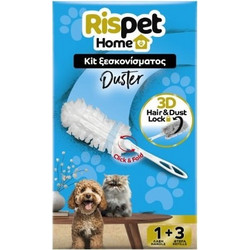 ΜΕΓΑ ΜΕΓΑ Rispet Home Duster Kit Σετ Ξεσκονίσματος με 1 Λαβή & 3 Ανταλλακτικά 3D Πανάκια