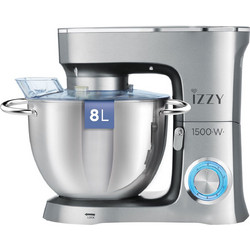 Izzy IZ-1503 Grey Κουζινομηχανή 1500W με Ανοξείδωτο Κάδο 8lt