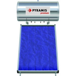 Pyramis Premium Ηλιακός Θερμοσίφωνας 160lt 2m² Glass Διπλής Ενέργειας Κεραμοσκεπής