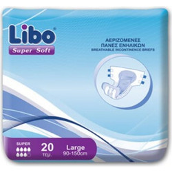 Libo Super Soft XLarge Πάνες Ακράτειας 7 Σταγόνες 20τμχ