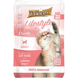 Princess Lifestyle Adult Chunks with Salmon 100gr