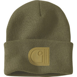 Carhartt - Σκούφος Knit Cuffed C Patch Beanie Dark Bronzed Green