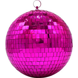 Disco χριστουγεννιάτικη μπάλα σε φούξια απόχρωση 20 εκ