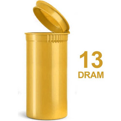 Poptop Gold Plastic Container 35mm