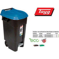 TAYG ECO ΚΑΔΟΣ 120 ΛΙΤΡΩΝ ΜΕ ΠΕΝΤΑΛ ΚΑΙ ΡΟΔΕΣ 44423239