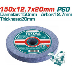 TOTAL ΣΜΥΡΔΟΤΡΟΧΟΣ Φ-150 Χ 12.7 Χ 20mm / 60grit ΓΙΑ TGB15015 (TAC1506027)