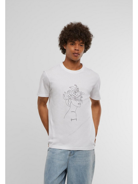 Ladies One Line Fruit Tee white